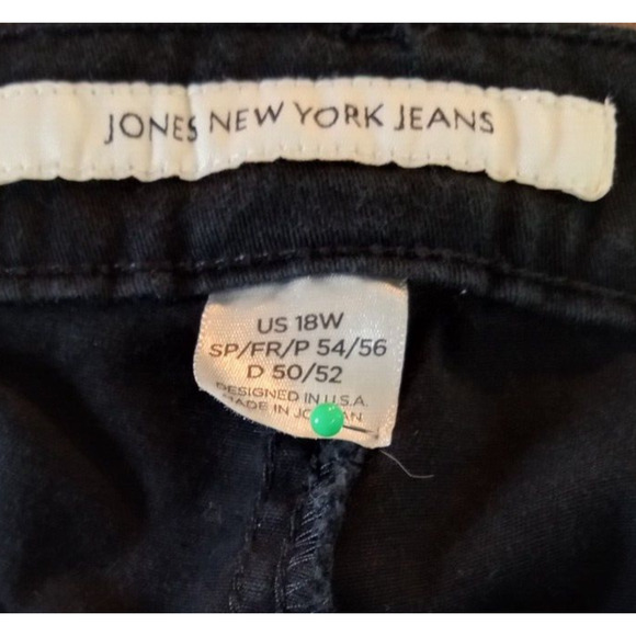 Jones New York Jeans Lexington Bermuda Short‎ Plus Size 18W Black 38x11 - Picture 3 of 10